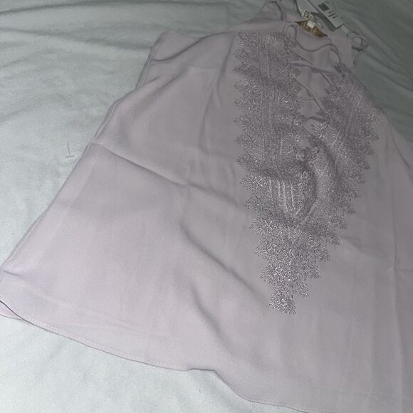 Womens WAYF Lilac Lace Camisole Tank Top Size S Small NWT C4 - Picture 3 of 6